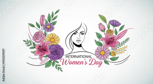 Celebrating International Women's Day with flowers and elegance