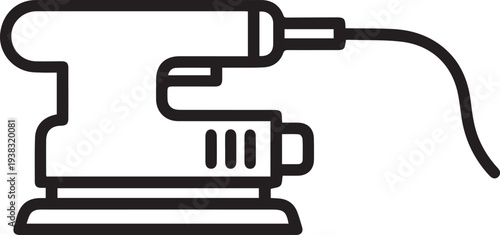 Vector icon of a sander tool