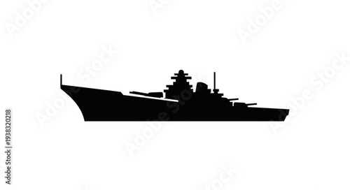 Warship Silhouette Naval Vessel Military.