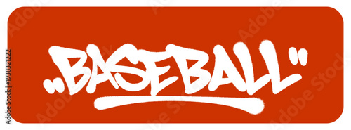 Baseball Graffiti Tag Inspired by the Classic American Sport and the High Energy of Professional Match Play.