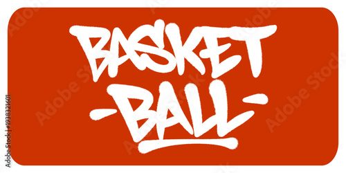 Basket Ball Graffiti Tag Inspired by Street Court Culture and the Dynamic Movements of Professional Players.