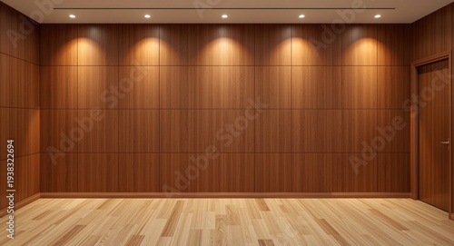 Wallpaper Mural Custom wall paneling with acoustic wood for improved sound quality Torontodigital.ca