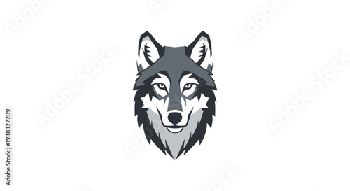 Illustration of a Wolf Head Portrait.