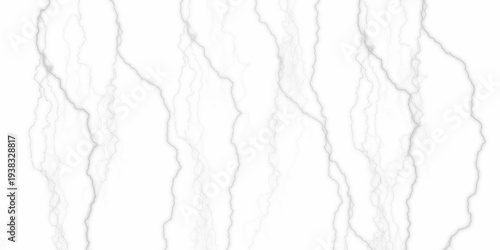 Dramatic Electric Lightning Strikes Abstract Pattern on withe Background. Lightning Effect Overlay, Isolated Electric Thunderstorm Bolt Strikes on Background.