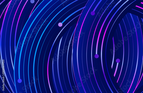 Spiral tech whirlpool with circular pattern abstract radial line and background circle.
Vortex shimmering blue, pink with modern digital curve center and future illustration update. Arc fantasy blue
