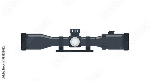 Rifle Scope Closeup - Precision Aiming Optical Device