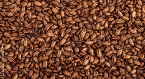 Brown flaxseed seeds with organic origin for healthful eating