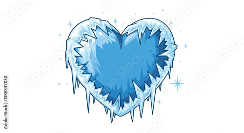 Frozen Heart Ice Love Winter Cold Emotion Symbol