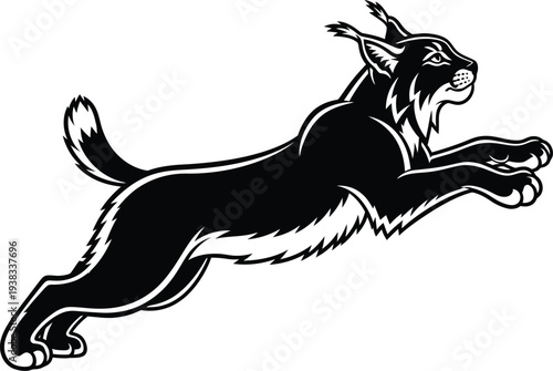 A cartoon goat in mid leap with a dynamic pose and detailed fur texture