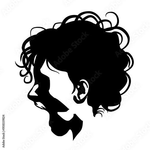 Isolated woman avatar expressions face. Negative emotions. Young woman screaming with in an open mouth.