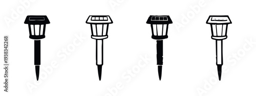 Outdoor Solar Pathway Light Icons