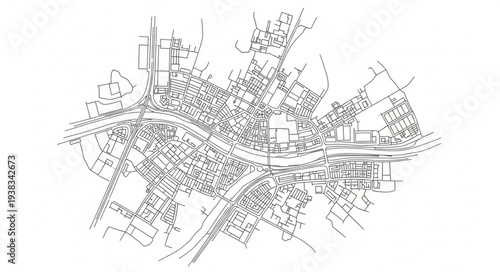 Detailed Architectural Blueprint of Building Design.