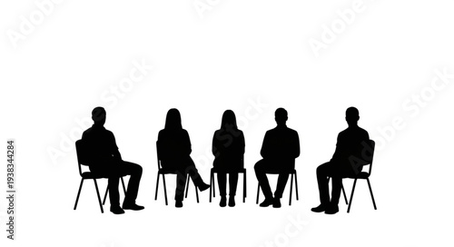 Group of People Sitting in Chairs.