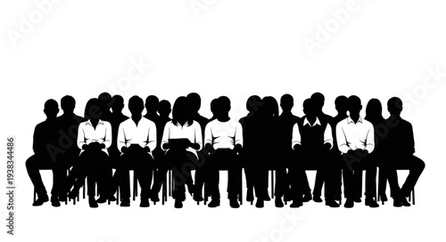 Group of People Sitting Together.