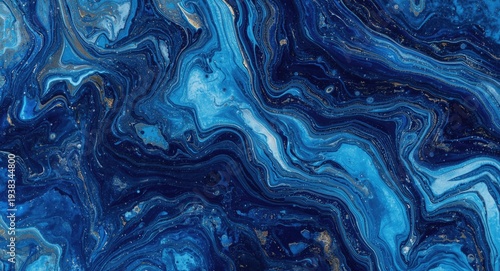 Abstract fluid design texture in shadow blue suitable as wallpaper background