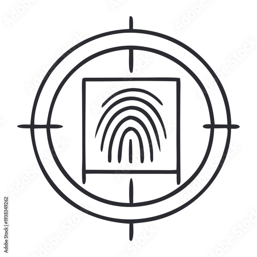 Modern fingerprint scanning technology in sleek design