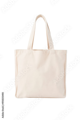 Eco-Friendly Canvas Tote Bag for Sustainable Everyday Use and Shopping Isolated on transparent background