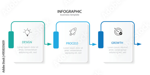 infographic design elements whit 3 steps