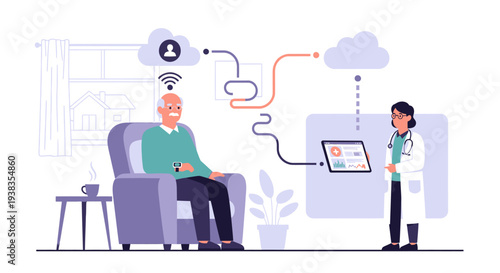 Psychologist consulting with a patient.