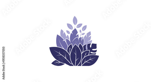 Purple Lotus Flower Graphic Illustration.