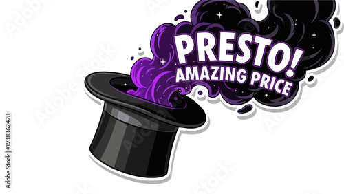 Presto Amazing Price Magic Show Top Hat Reveal for Sales and Discounts