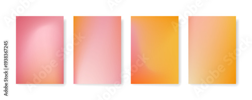 Blurred color gradient background, abstract pink orange grain gradation texture, vector soft peach texture blur abstract background