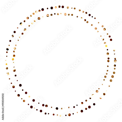 Foto Isolated circle of colorful dots on transparent background for design