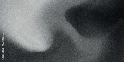 Black dark gray silver white wave abstract background for design. Light wave, wavy line. Ombre gradient. Noise rough grungy grain brushed metal metallic effect.eps10