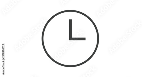 Simple Clock Face with Hour Hand.