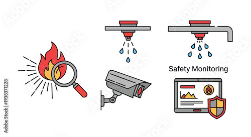 CCTV Security Camera Safety Monitoring System.