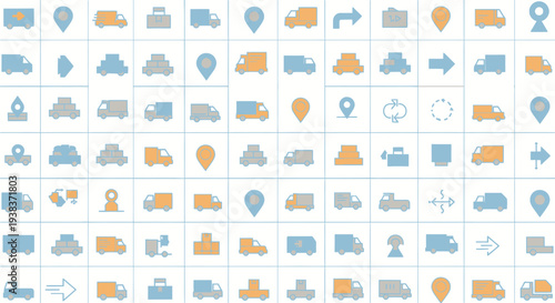 Collection of Various Icons and Symbols.