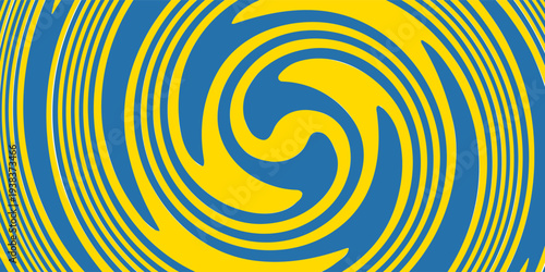 Blue and yellow paint marble effect background. Abstract fluid background in Ukrain flag colors.