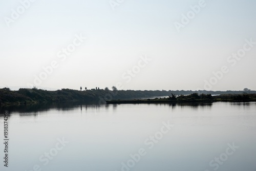 view of the footpath along the Solent Way between Lymington and Keyhaven