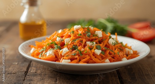 Delicious grated carrot and...