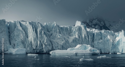 Climate change consequences on ice mass of Antarctic glaciers