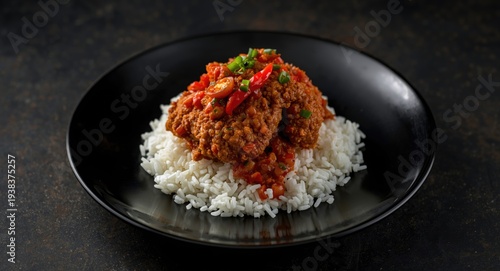 Crispy fried chicken topped...