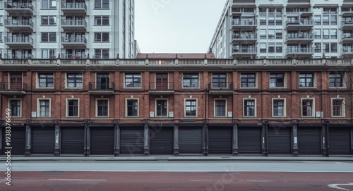 Empty buildings with copy s...