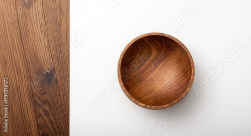 Chic walnut wooden bowl res...