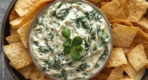 A creamy spinach and artich...