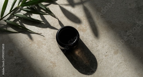 Dark glass cosmetic contain...