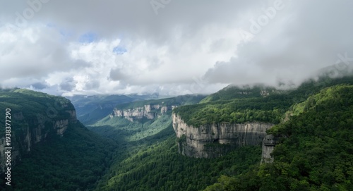 Cloud filled sky over rich ...