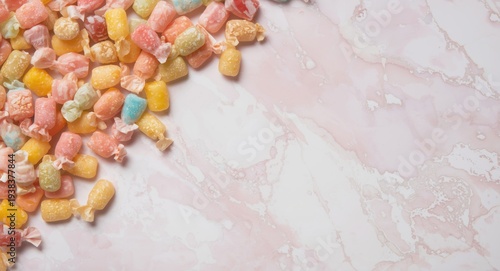 Colorful candies displayed ...