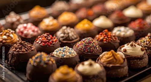 Display of multicolored con...