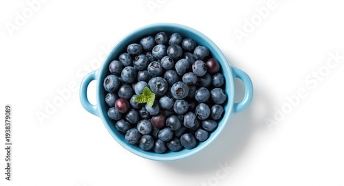 Arrangement of fresh bluebe...