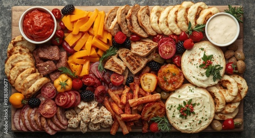 Colorful gourmet appetizer ...
