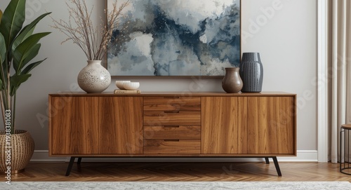 Decorative living room arra...