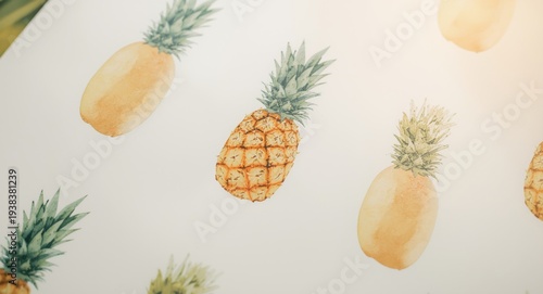 Soft watercolor tropical fr...