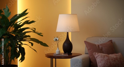 Contemporary living room in...
