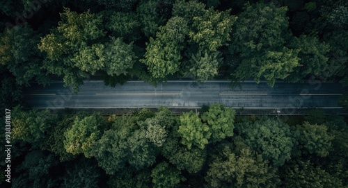 Drone perspective of dense ...
