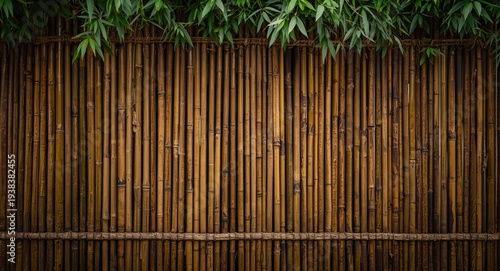 Bamboo cane fencing emphasi...